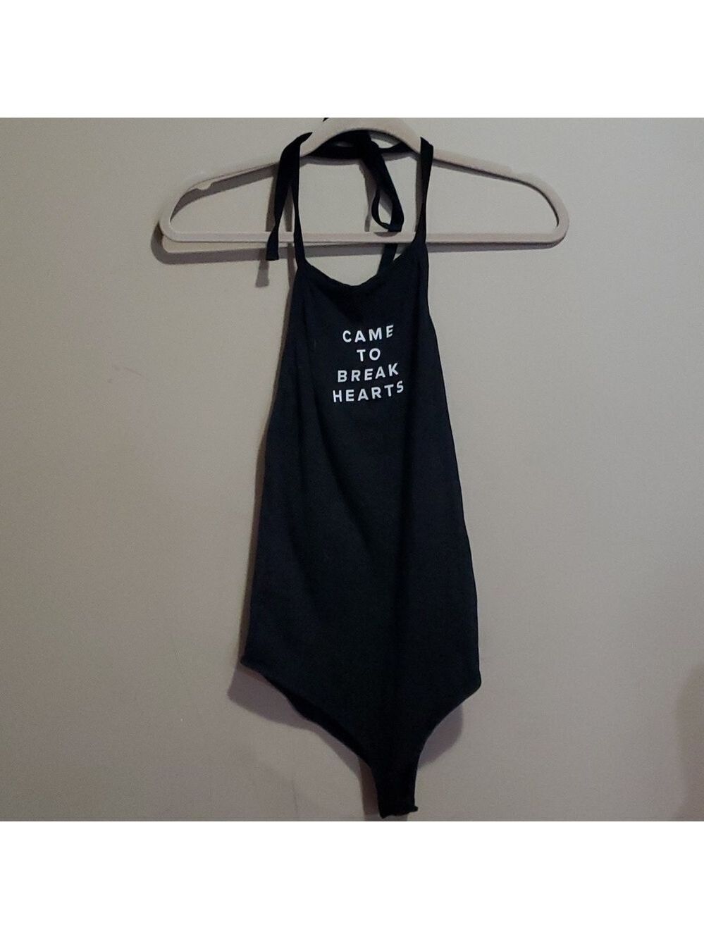 halter style bodysuit size medium